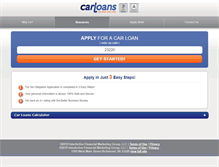 Tablet Screenshot of carloans.com